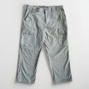 Duluth Trading Flex Fire Hose Cargo Pants Men's Size 38x30 Relaxed Khaki 45507